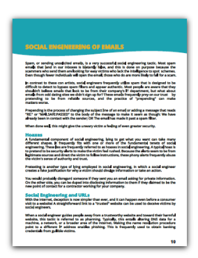 Social Engineering of Emails